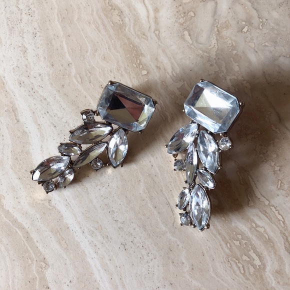 Rhinestone Statement Earrings - Picture 1 of 2